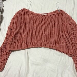 Coral color knitted sweater forever 21 XS
